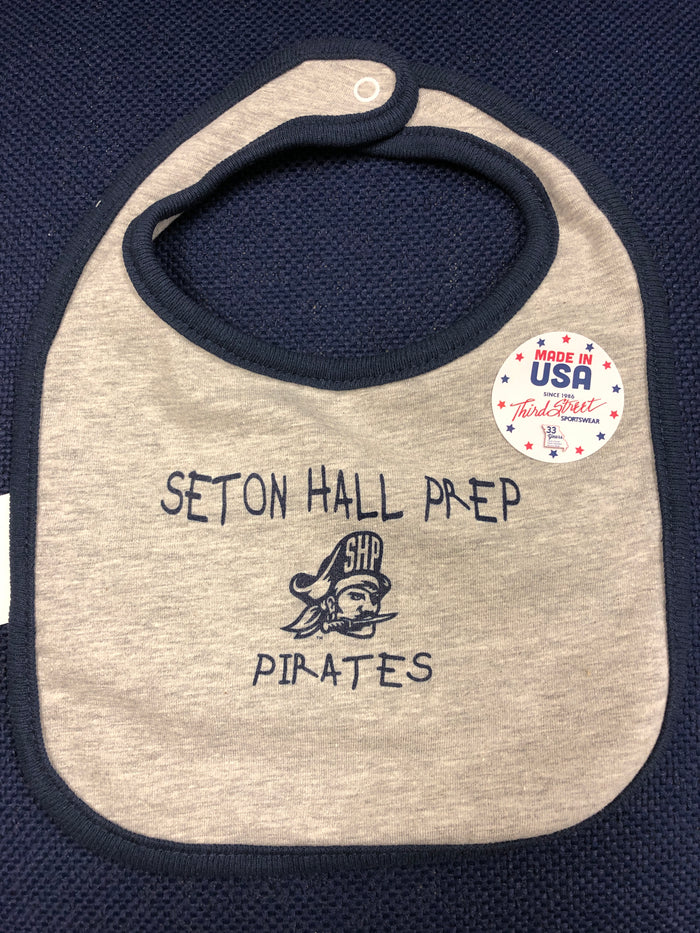 "Lil Pirate" Bib (Gray)