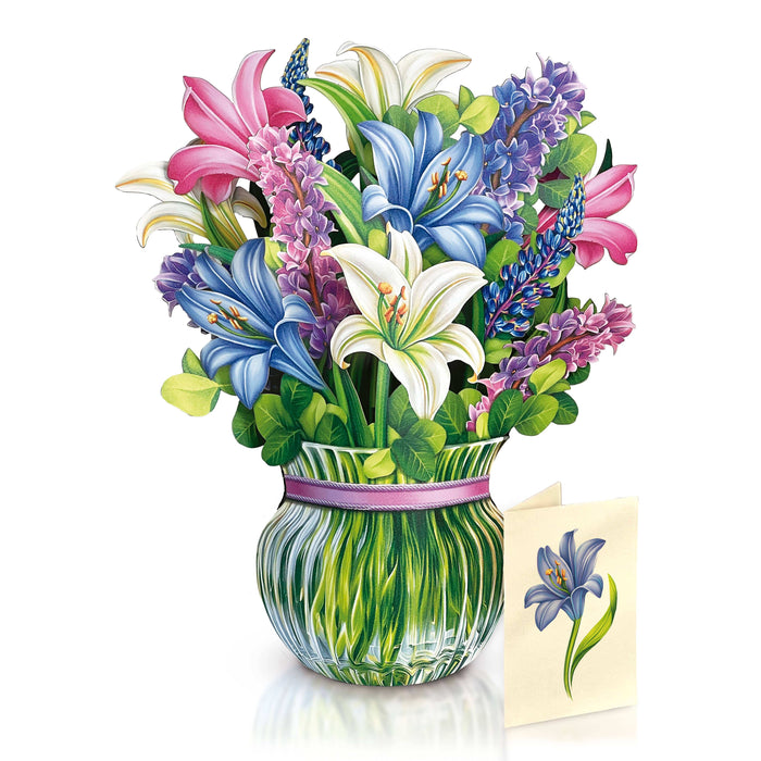 Lilies & Lupines (8 Pop-up Greeting Cards) FreshCut Paper LLC