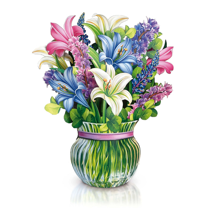 Lilies & Lupines (8 Pop-up Greeting Cards) FreshCut Paper LLC