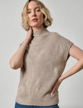 Lilla P Cable Wedge Sweater