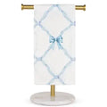 Lillian Bow Hand Towel White/Blue