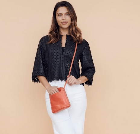Lilly Leather Crossbody Bags - Select Colors on Sale Now!: Black Latico Leathers