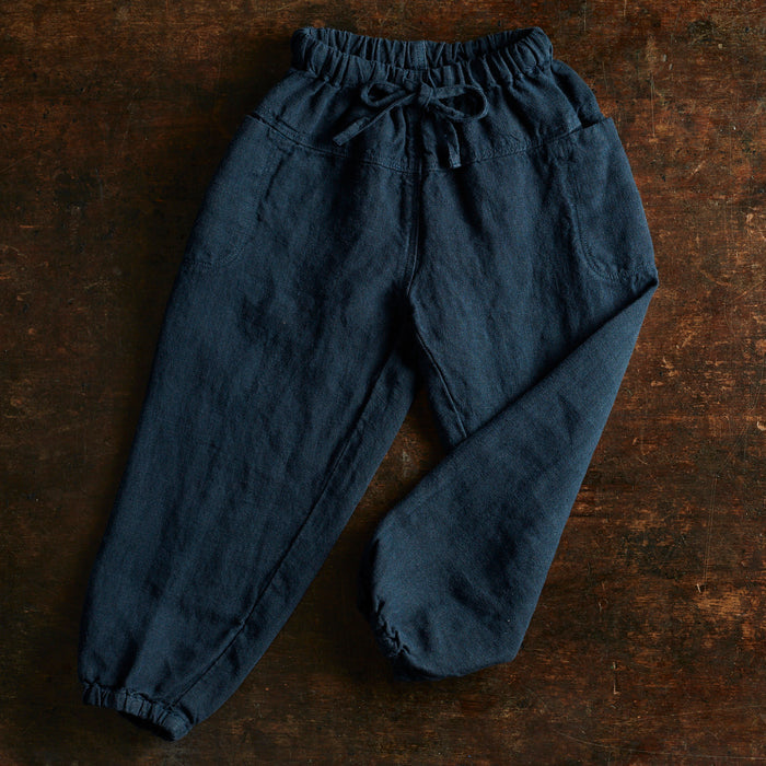 Linden Baby & Kids Trousers - Linen - Midnight