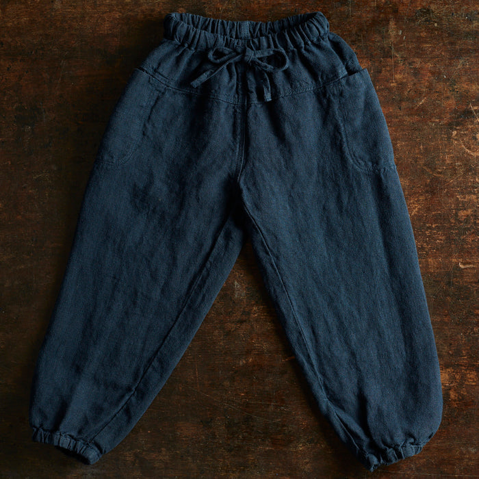 Linden Baby & Kids Trousers - Linen - Midnight