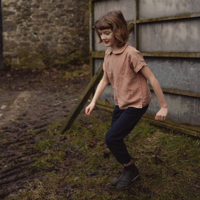 Linden Baby & Kids Trousers - Linen - Midnight