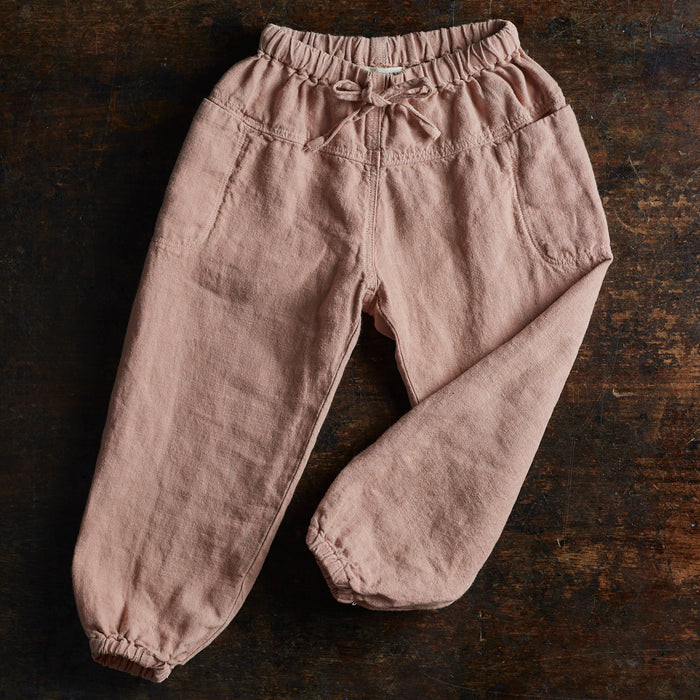 Linden Baby & Kids Trousers - Linen - Peony