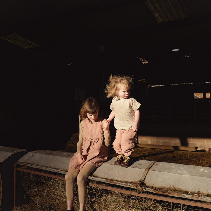 Linden Baby & Kids Trousers - Linen - Peony