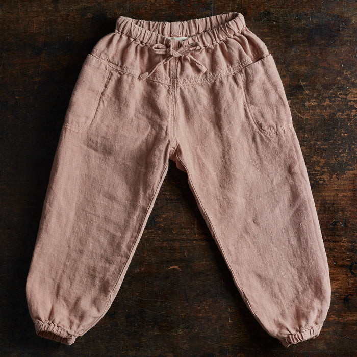 Linden Baby & Kids Trousers - Linen - Peony