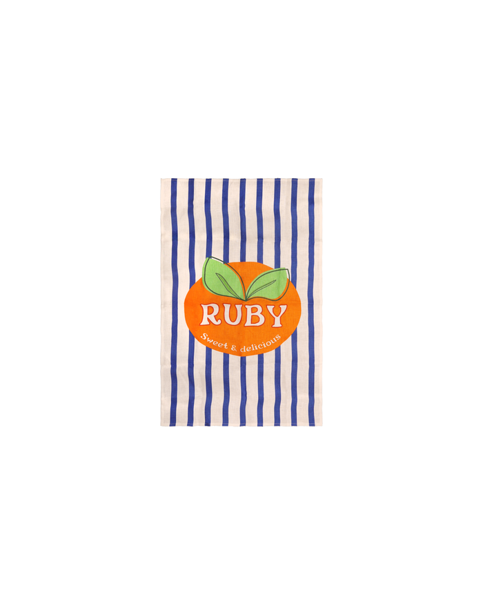 LINEN TEA TOWEL ORANGE