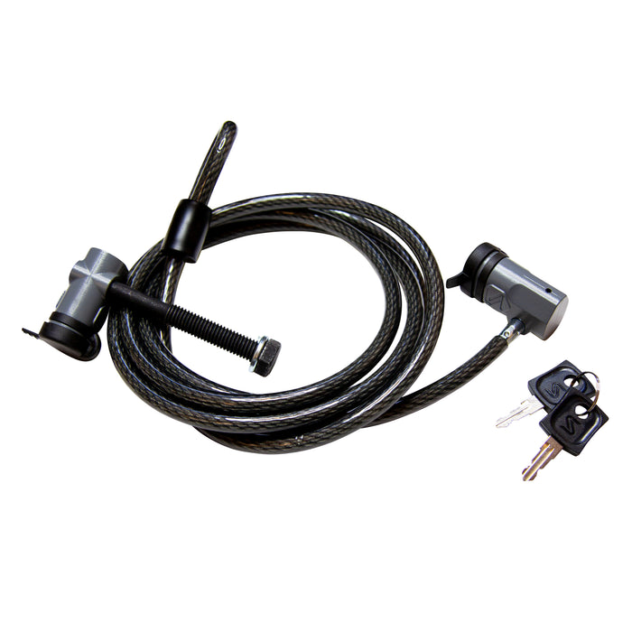 Saris Locking Cable and Hitch Tite Combo — cable and stabilizer paired together
