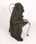 Lightweight blanket on chair. Colour Black/Natural