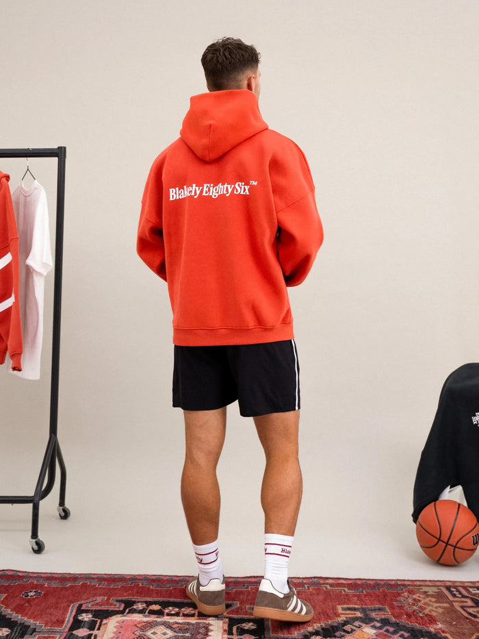 Luke Relaxed Hoodie - Washed Red
