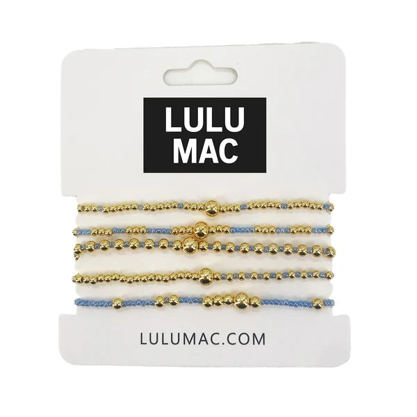 Lulu Mac Light Blue Bracelet Stack