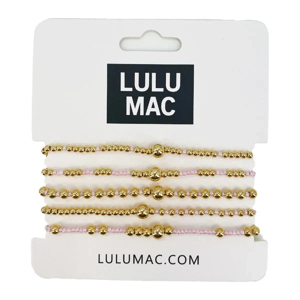 Lulu Mac Light Pink Bracelet Stack
