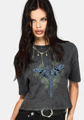 Lunar Sword Embroidered Boxy Tee