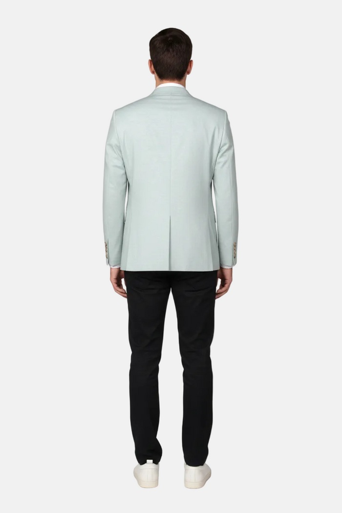 Luthen Light Green Blazer - Back