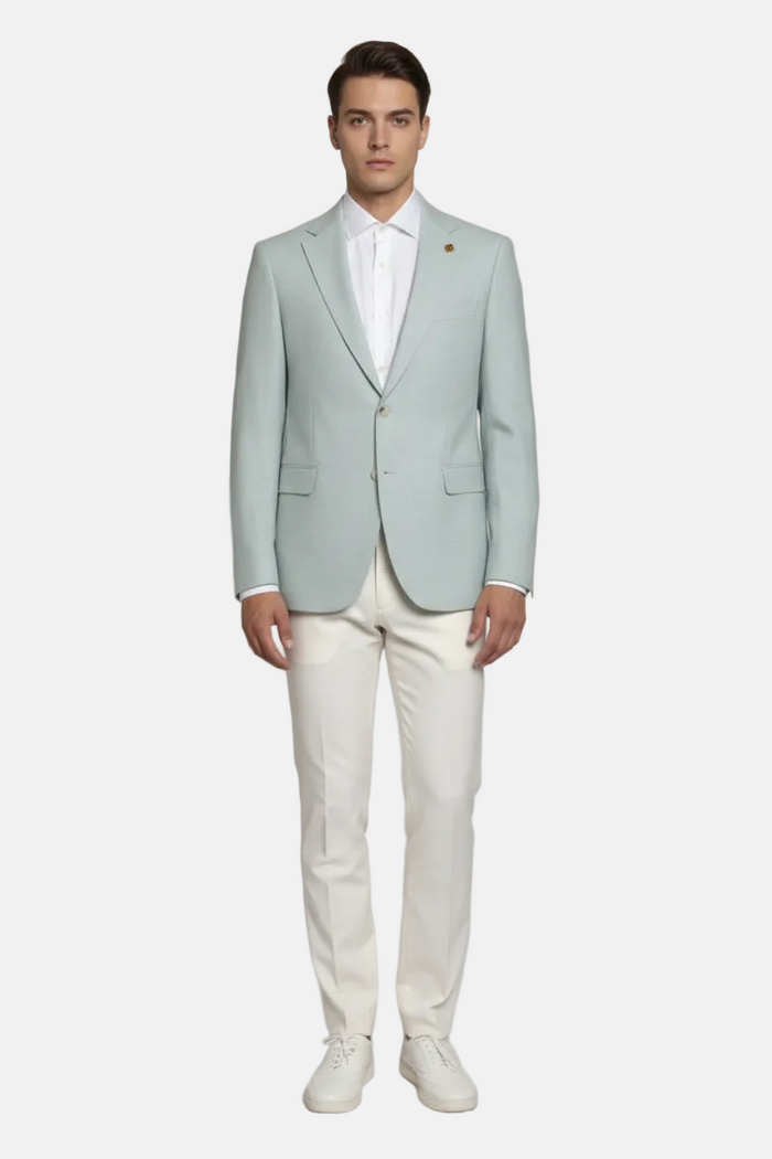 Luthen Light Green Blazer - Styled