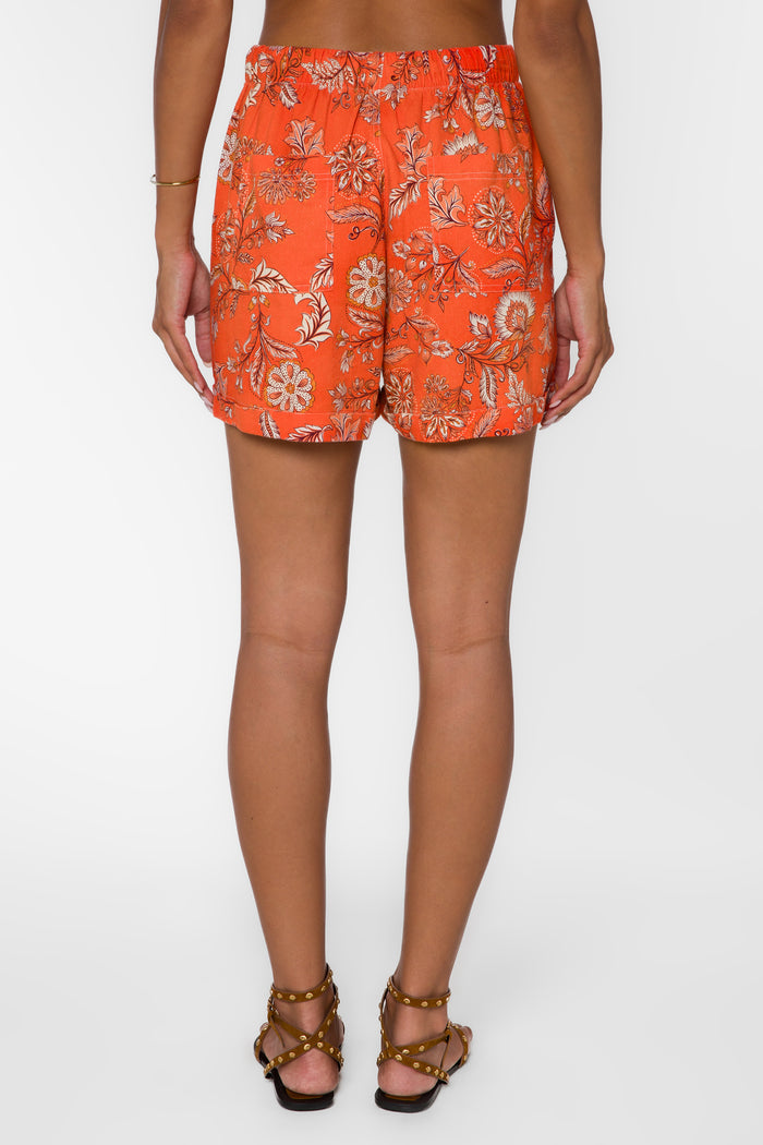 Lyra Orange Blossom Shorts - Shorts - Velvet Heart Clothing