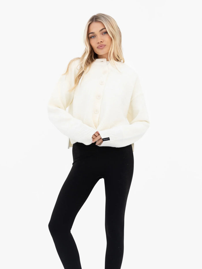 Mabel Button Up Cardigan - Cream