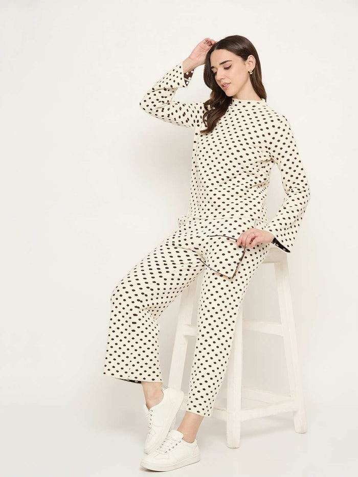 Madame Beige Knit Co-ord Set