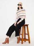 Madame Black Wide Leg Cotton Blend Denim