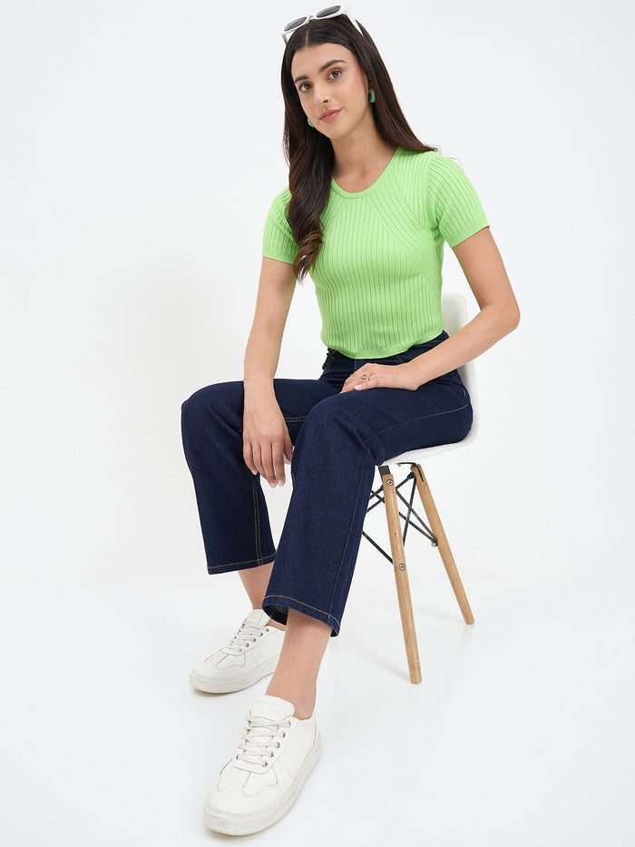 Madame Dark Blue Straight Fit Jean