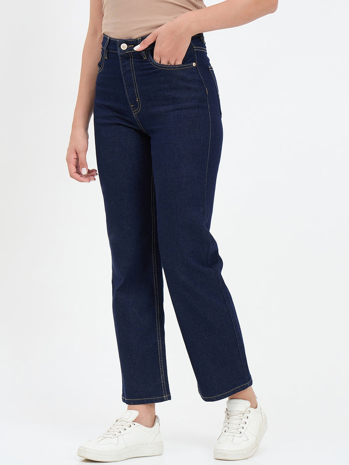 Madame Dark Blue Straight Fit Jean