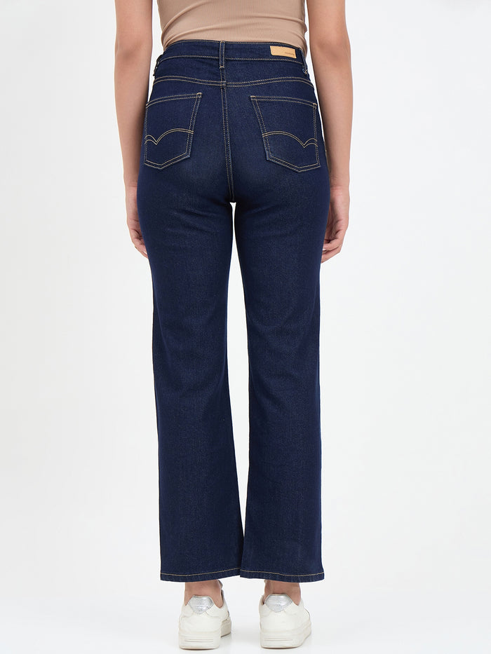 Madame Dark Blue Straight Fit Jean