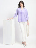 Madame Embellished Purple Shirt