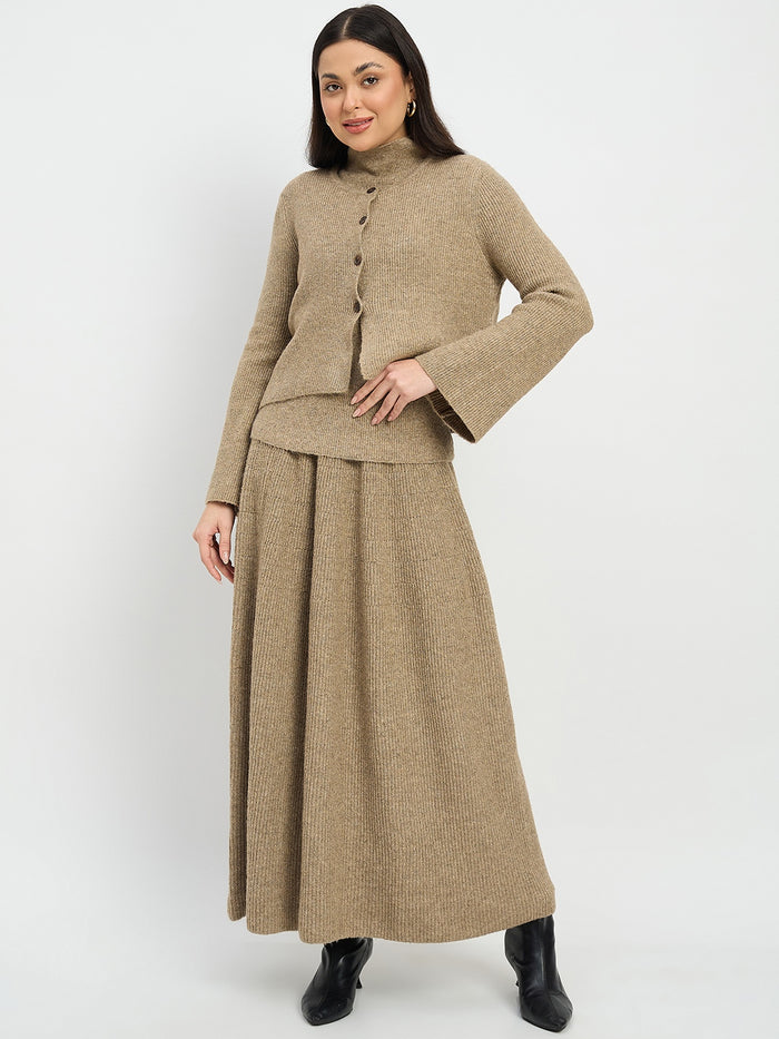Madame High Neck Sweater and Skirt Co-ord Set