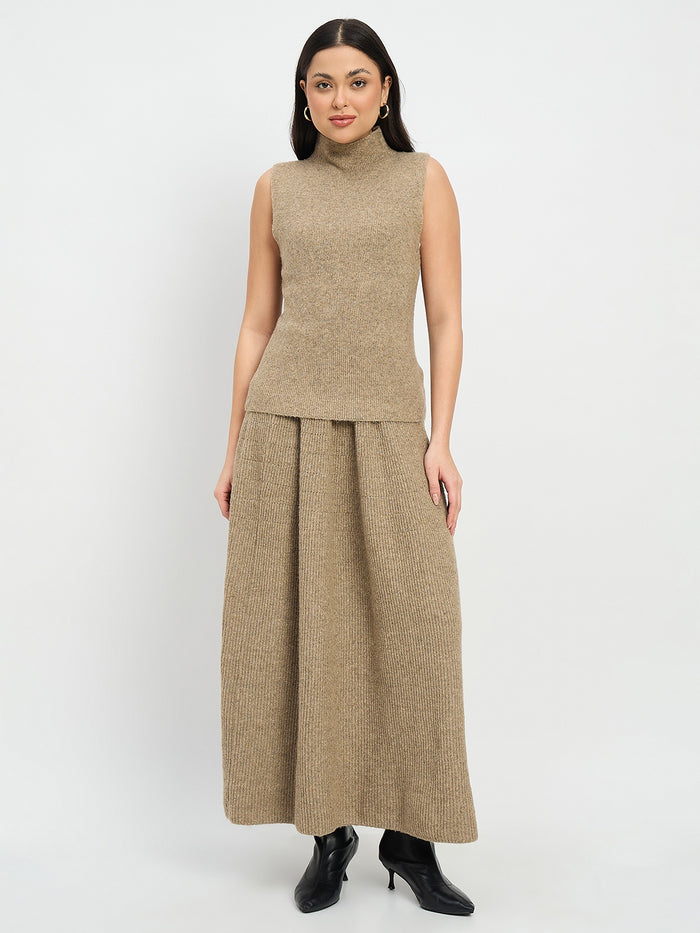 Madame High Neck Sweater and Skirt Co-ord Set