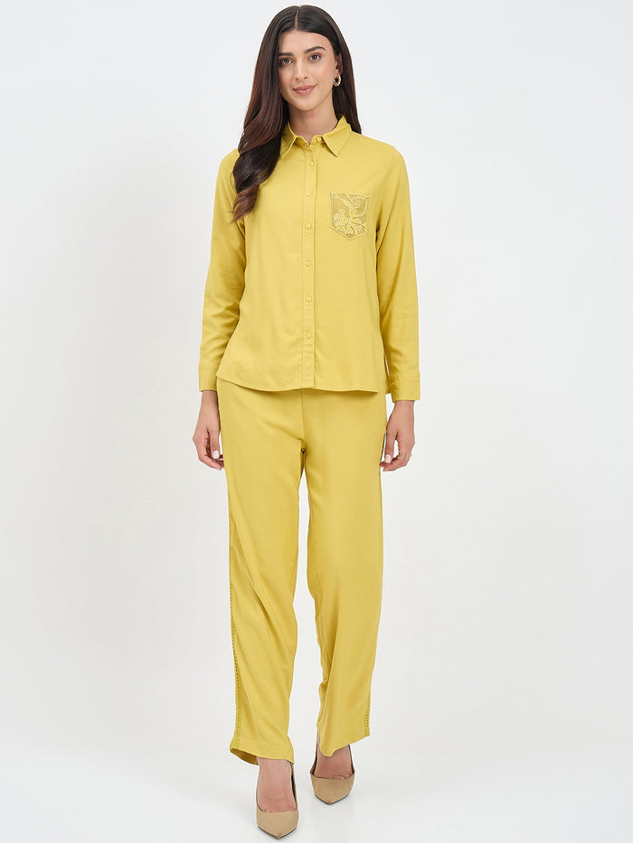 Madame Lime Viscose Co-ord Set