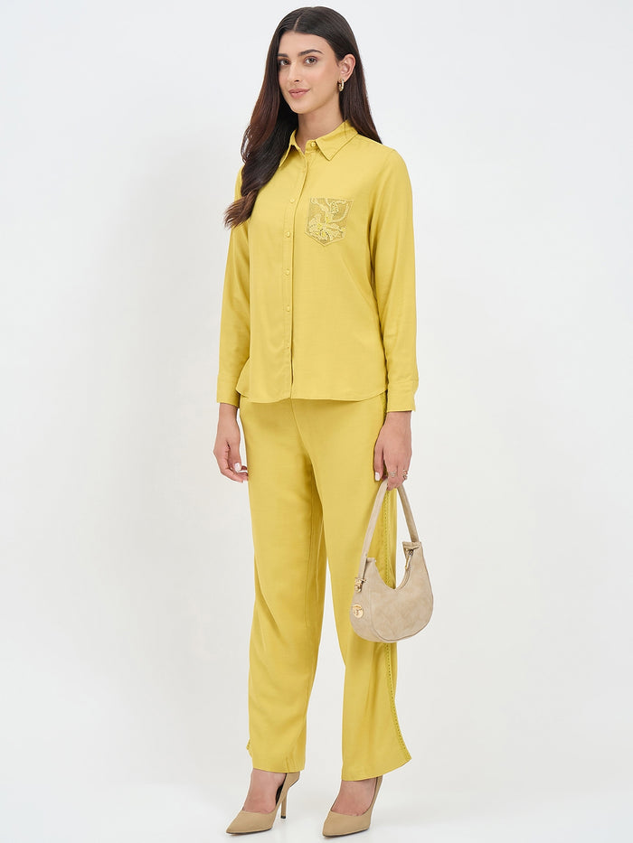 Madame Lime Viscose Co-ord Set
