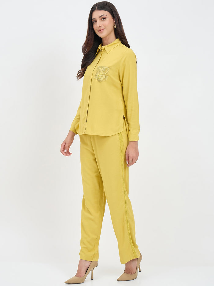 Madame Lime Viscose Co-ord Set