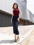 Madame Midnight Blue Denim Skirt