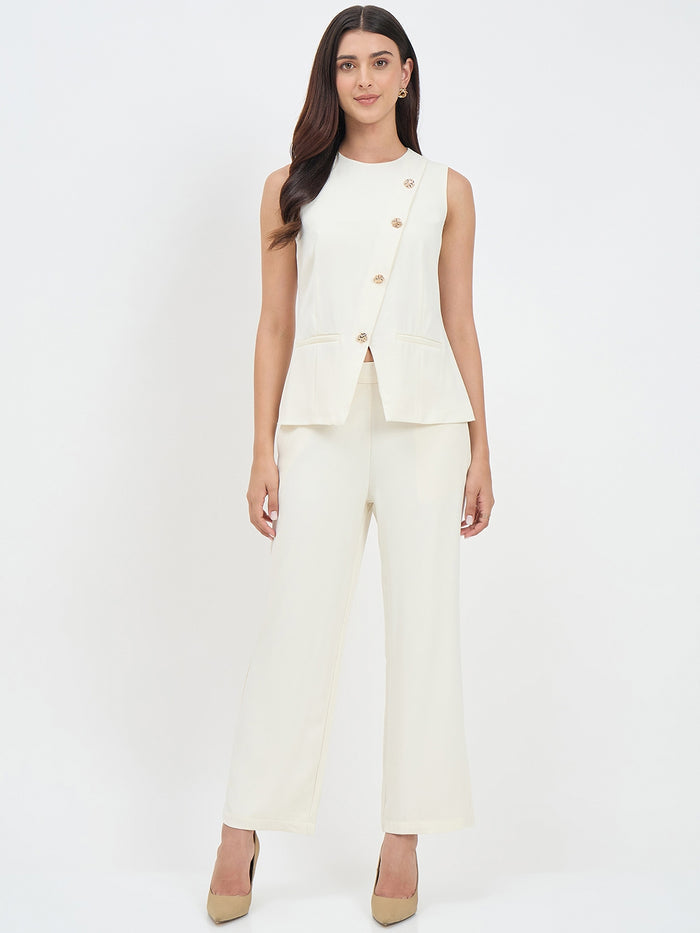 Madame Off White Formal Co-ord Set