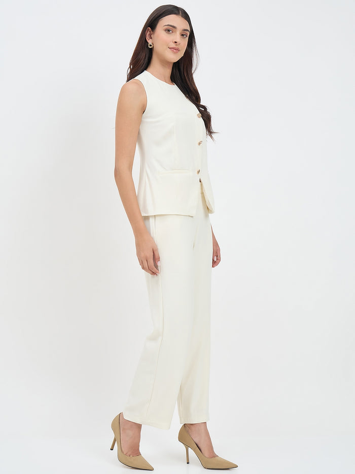 Madame Off White Formal Co-ord Set
