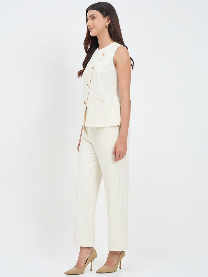 Madame Off White Formal Co-ord Set
