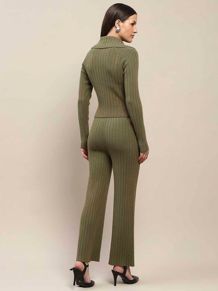 Madame Olive Knitted Top and Bottom Co-Ord Set