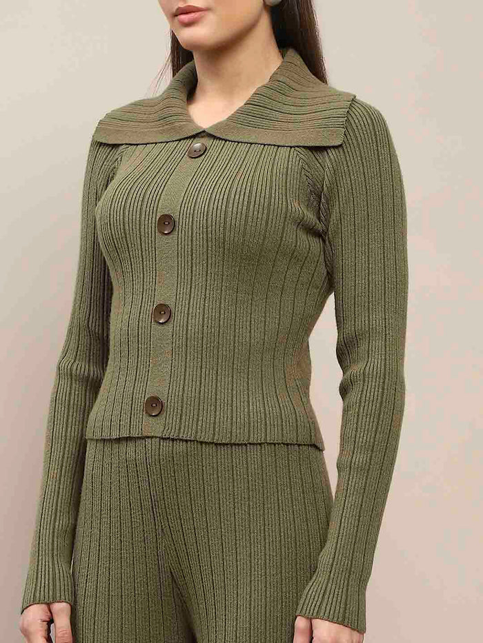 Madame Olive Knitted Top and Bottom Co-Ord Set