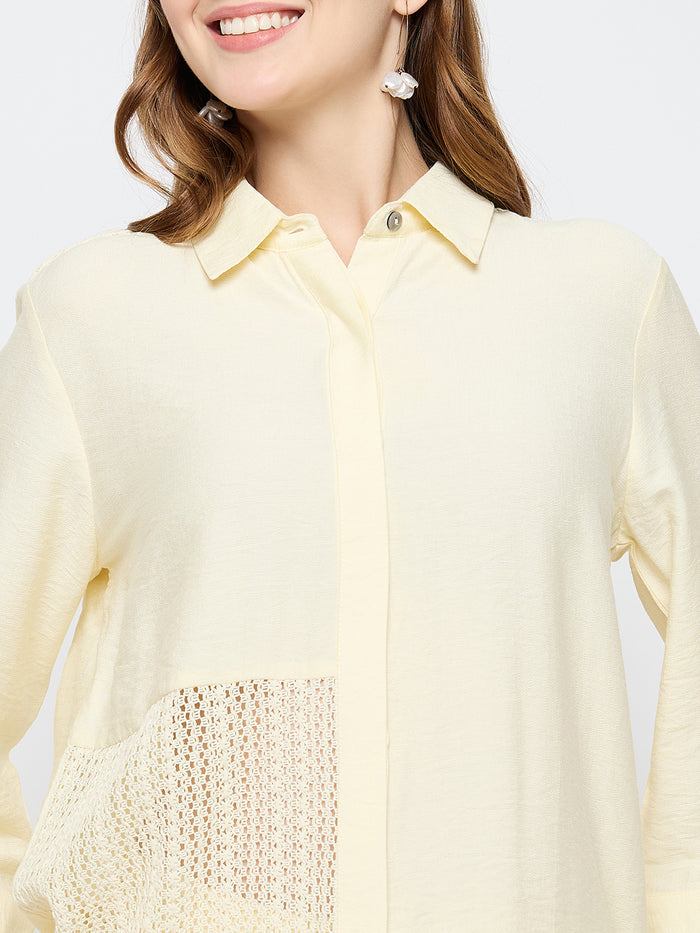Madame Semi Sheer Off White Co-ord Set
