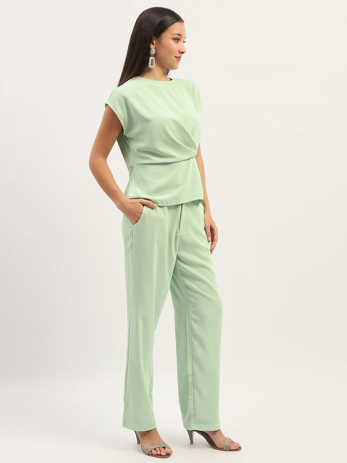 Madame Solid Green Co-Ord Set