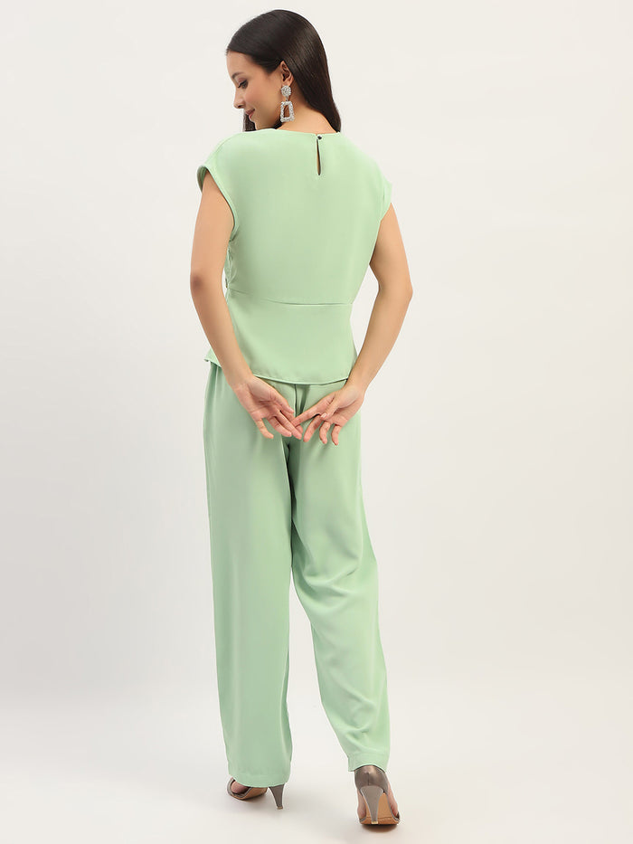 Madame Solid Green Co-Ord Set