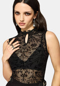 Mae Flock Mesh Keyhole Tank
