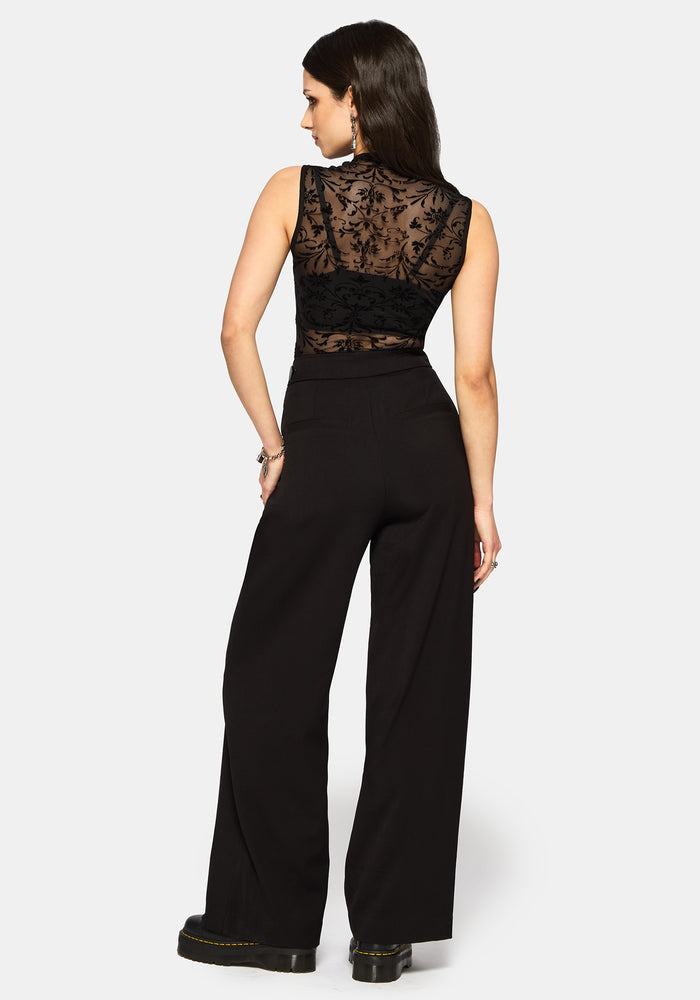 Mae Flock Mesh Keyhole Tank