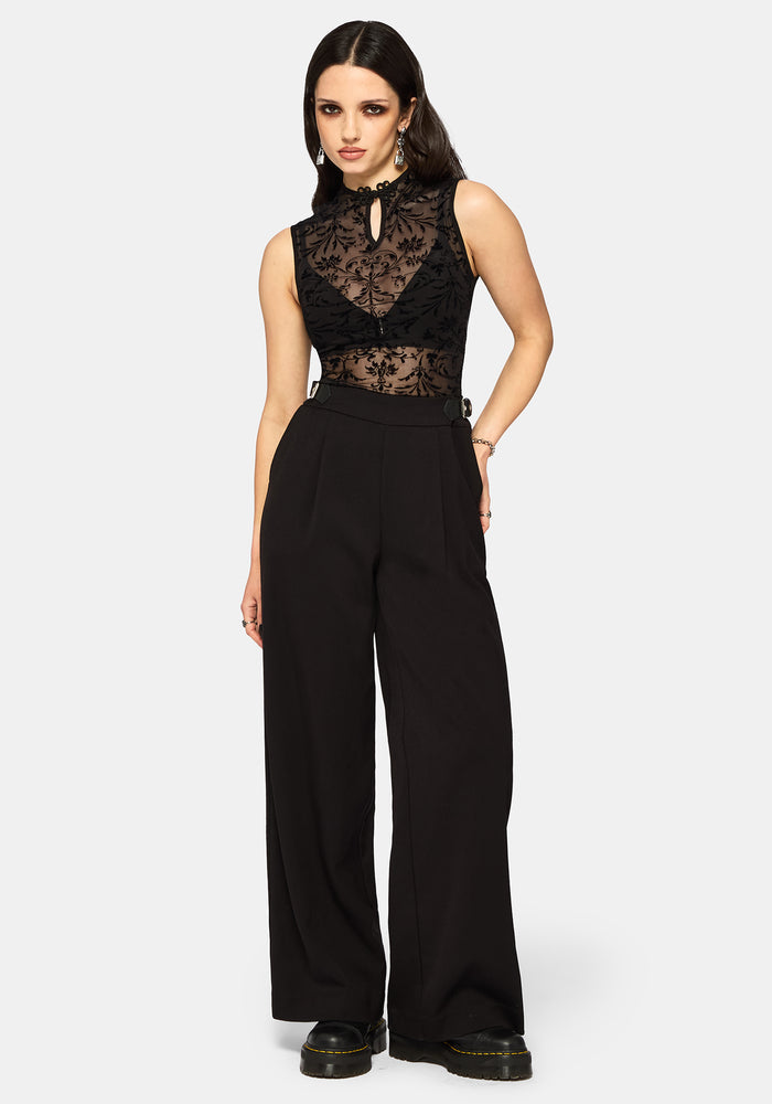 Mae Flock Mesh Keyhole Tank