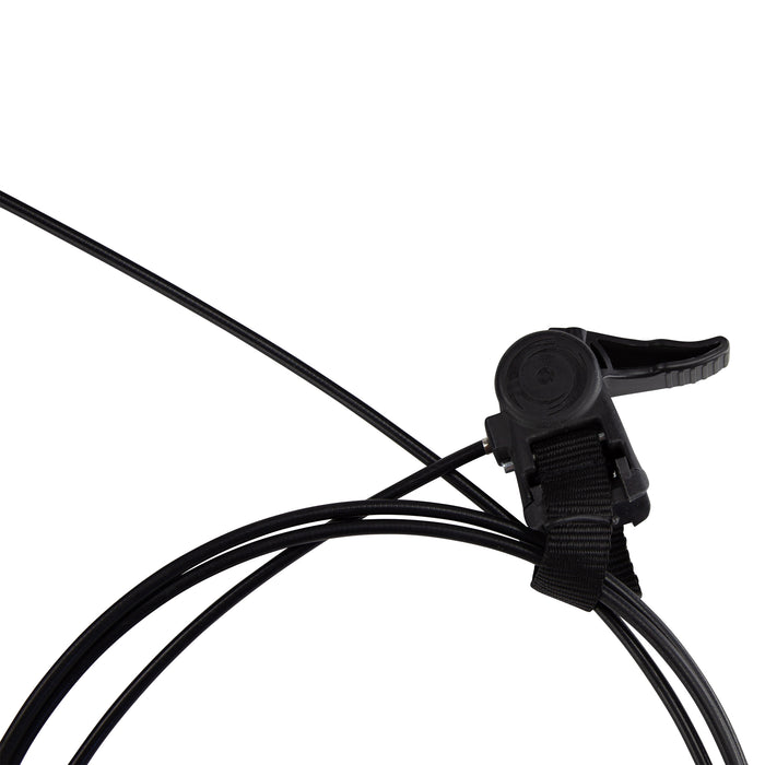 Saris MAG Plus Trainer — frame clamp and quick-release skewer detail