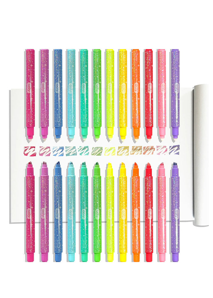 Make No Mistake! Glittery Erasable Markers