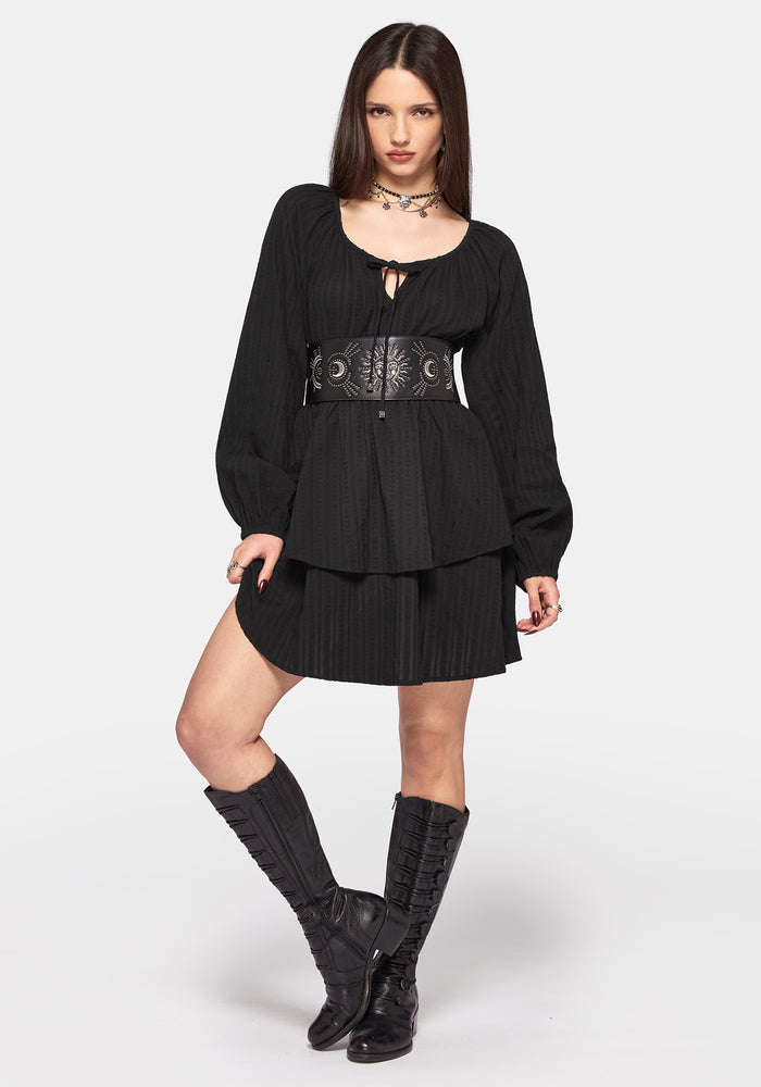 Marcia Tie Front Mini Dress