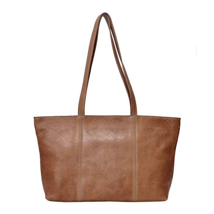Margot Handcrafted Leather Tote/Shoulder Bags: Cognac Latico Leathers